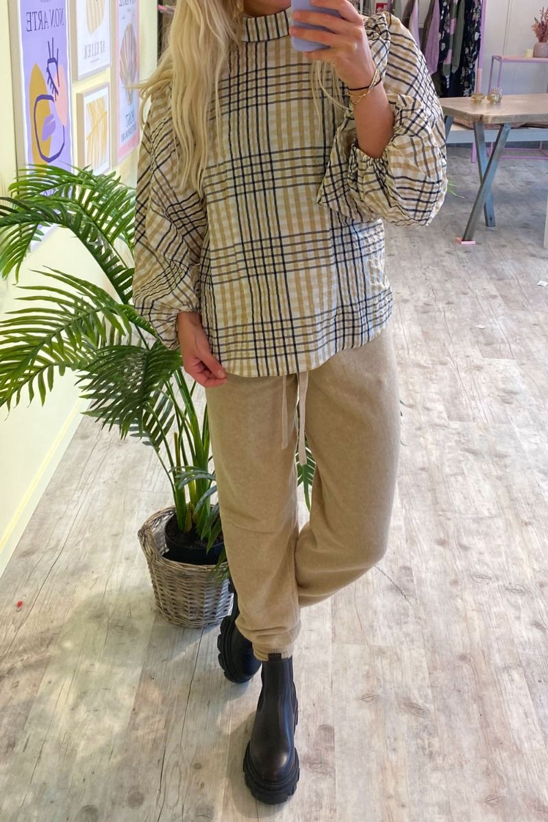 BZR - Bluse - Joliet Dayton Blouse - Check Artwork