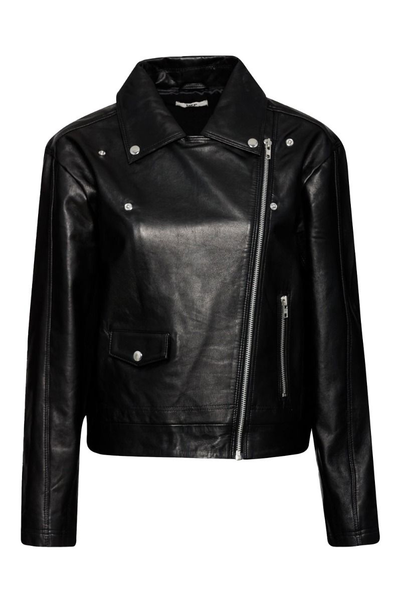 BZR - Jakke - Petrine Leather Jacket - Black