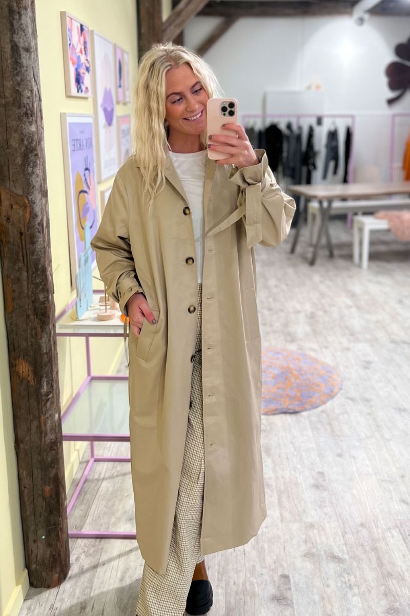 BZR - Jakke - Utah Hannah Trench Coat - Beige