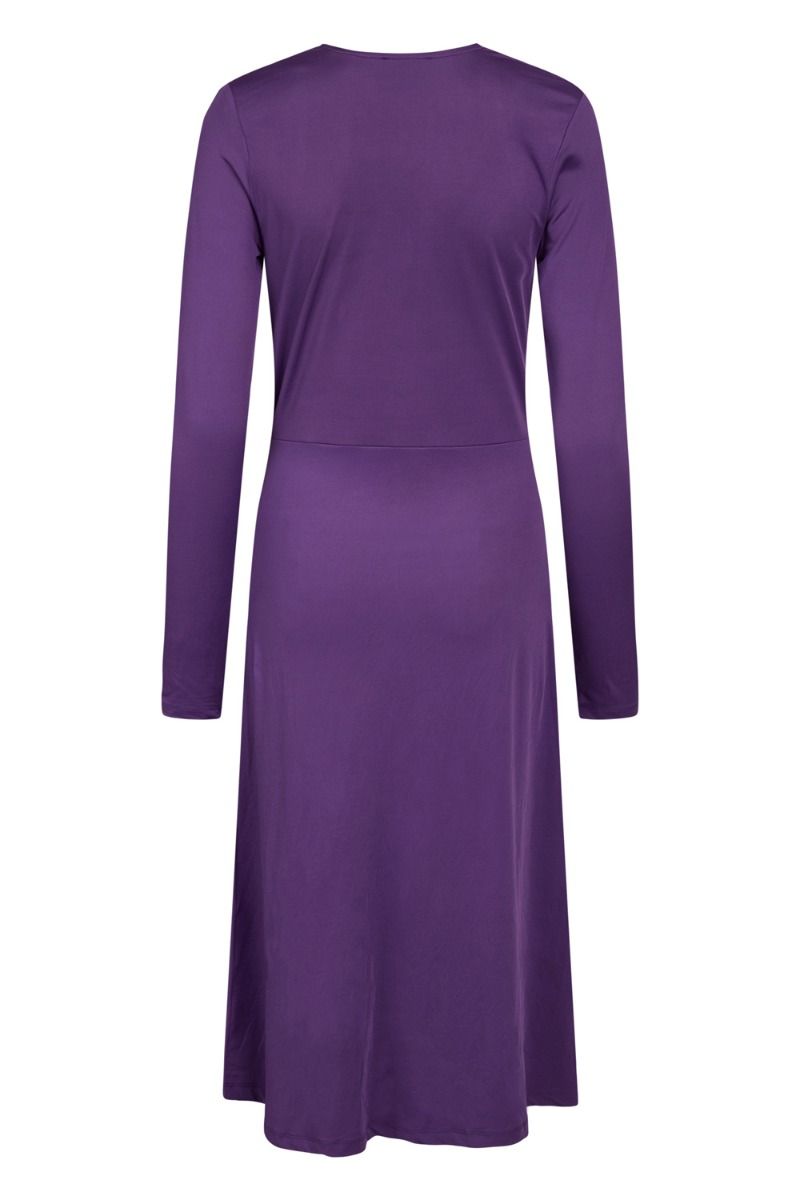 BZR - Kjole - Imma Wrapla Dress - Royal Purple