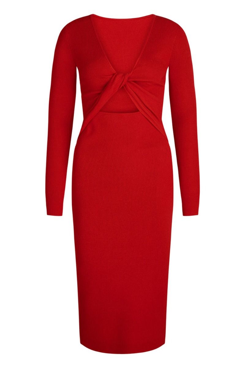 BZR - Kjole - Lela Jenner Dress - Fiery red