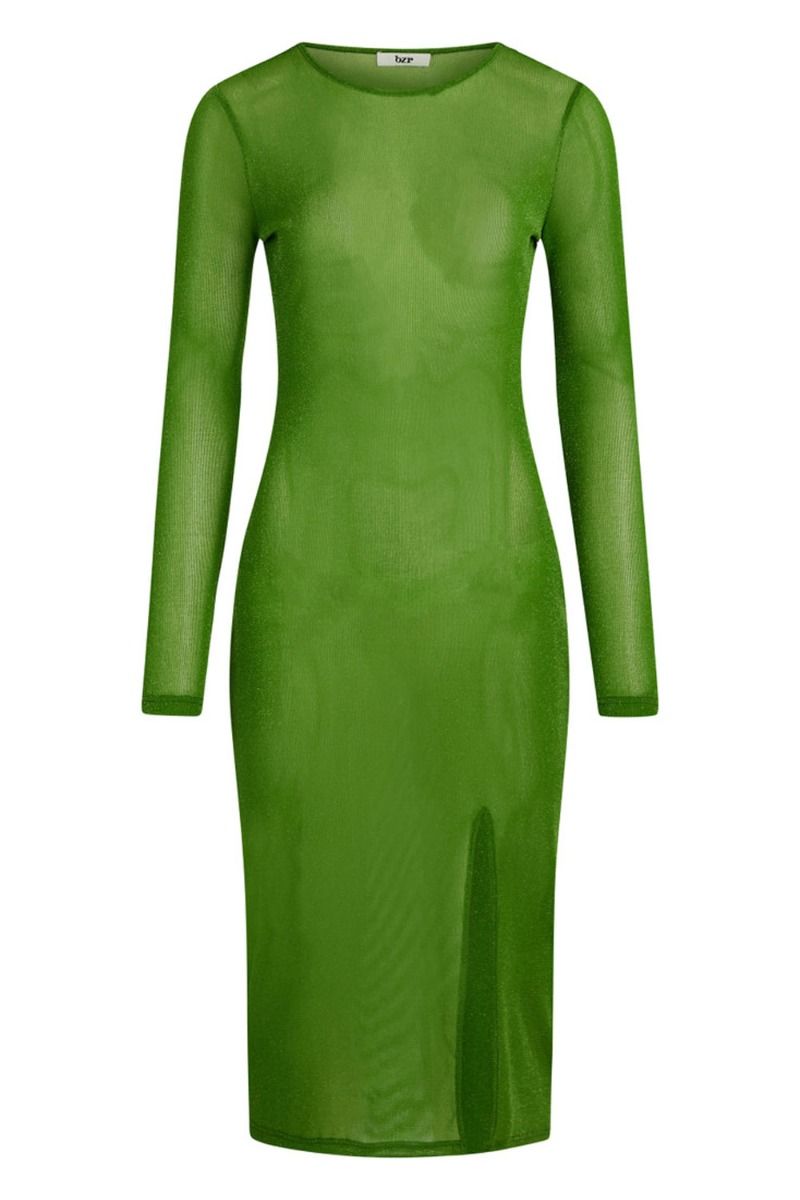 BZR - Kjole - Sparkly Tubina Dress - Acid Lime