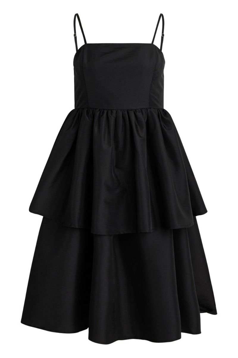 BZR - Kjole - Tafetta Dream Dress - Black