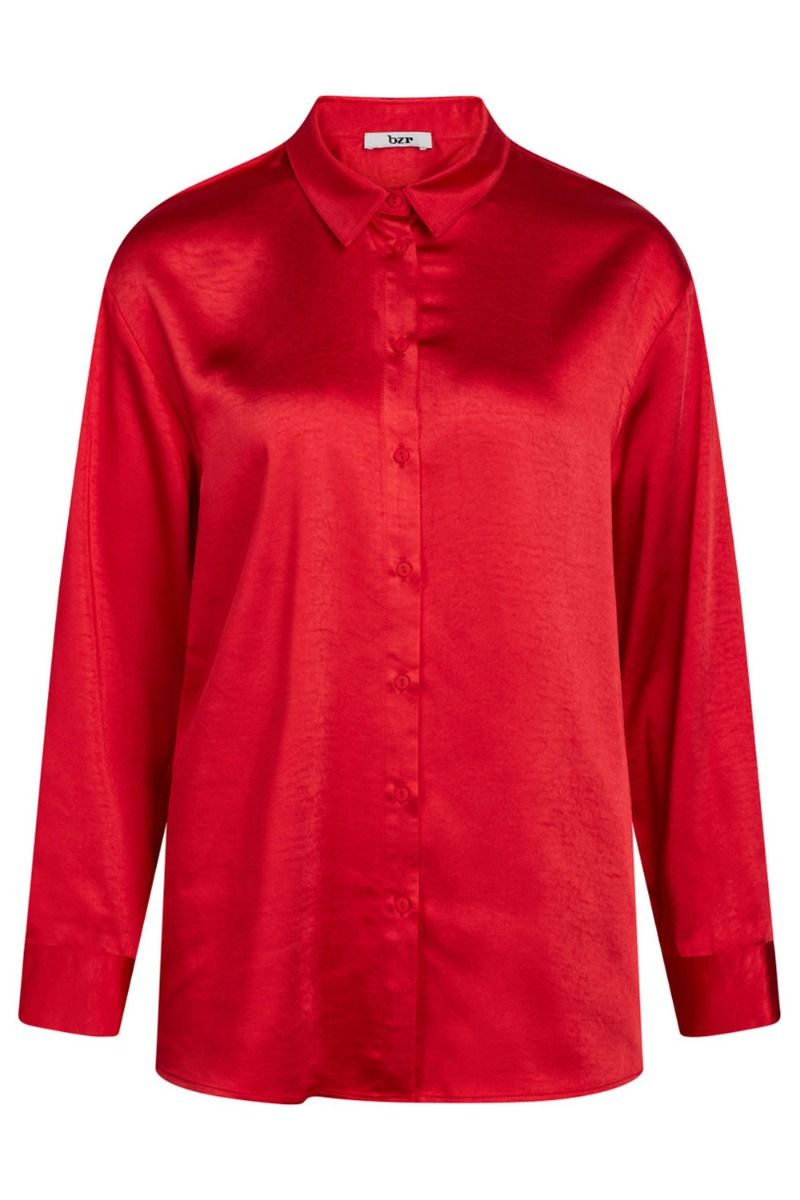 BZR - Skjorte - Satina Utillas Shirt - Fiery Red