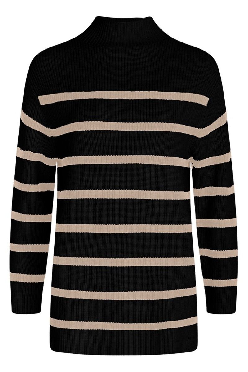 BZR - Strik - Daytona Kylie Knit - Black w. Sand Stripe
