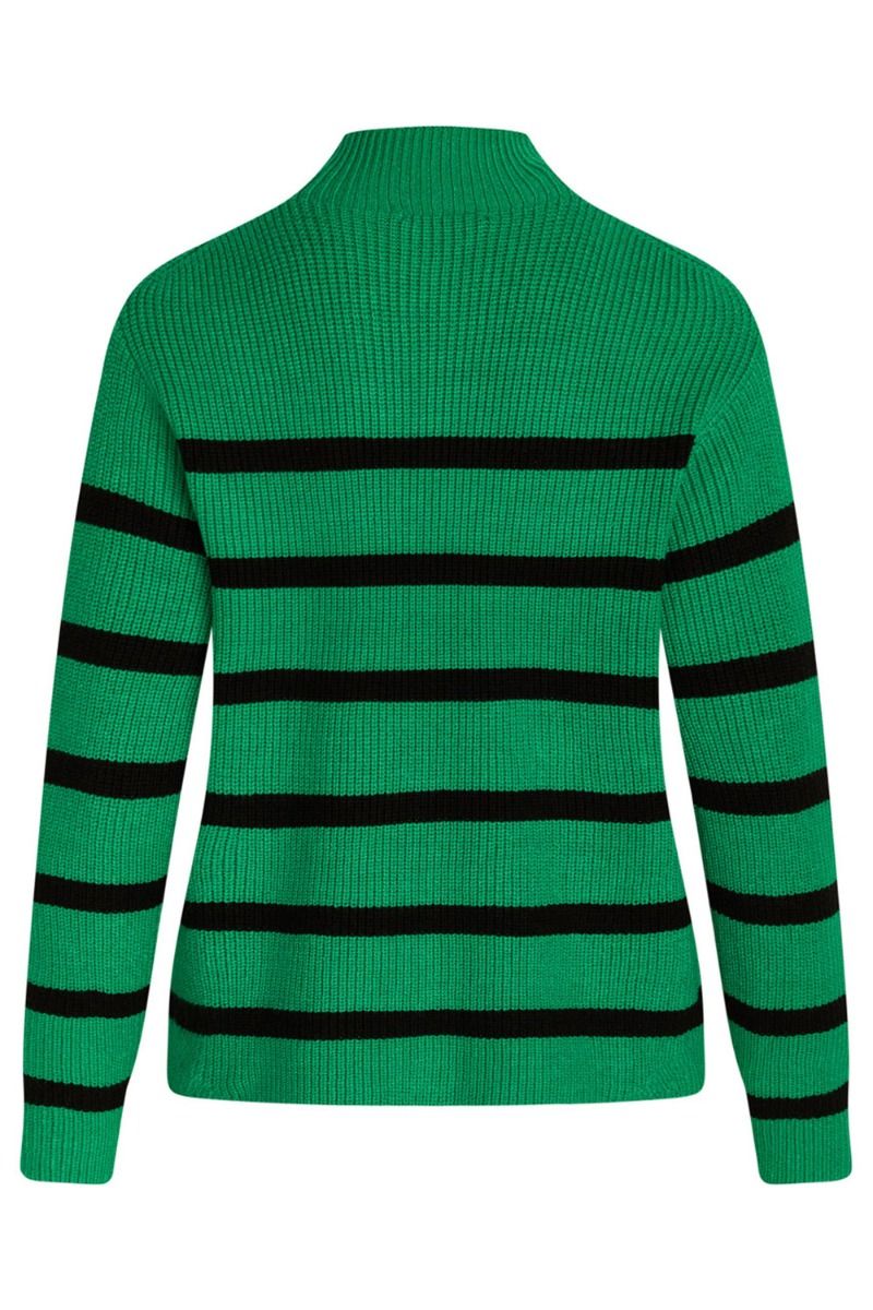 BZR - Strik - Daytona Noelle Knit - Frosty Sprouce w. Black Stripe