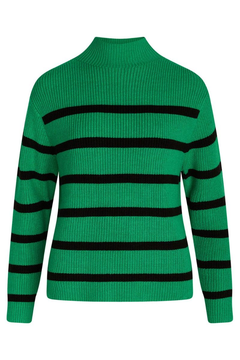 BZR - Strik - Daytona Noelle Knit - Frosty Sprouce w. Black Stripe
