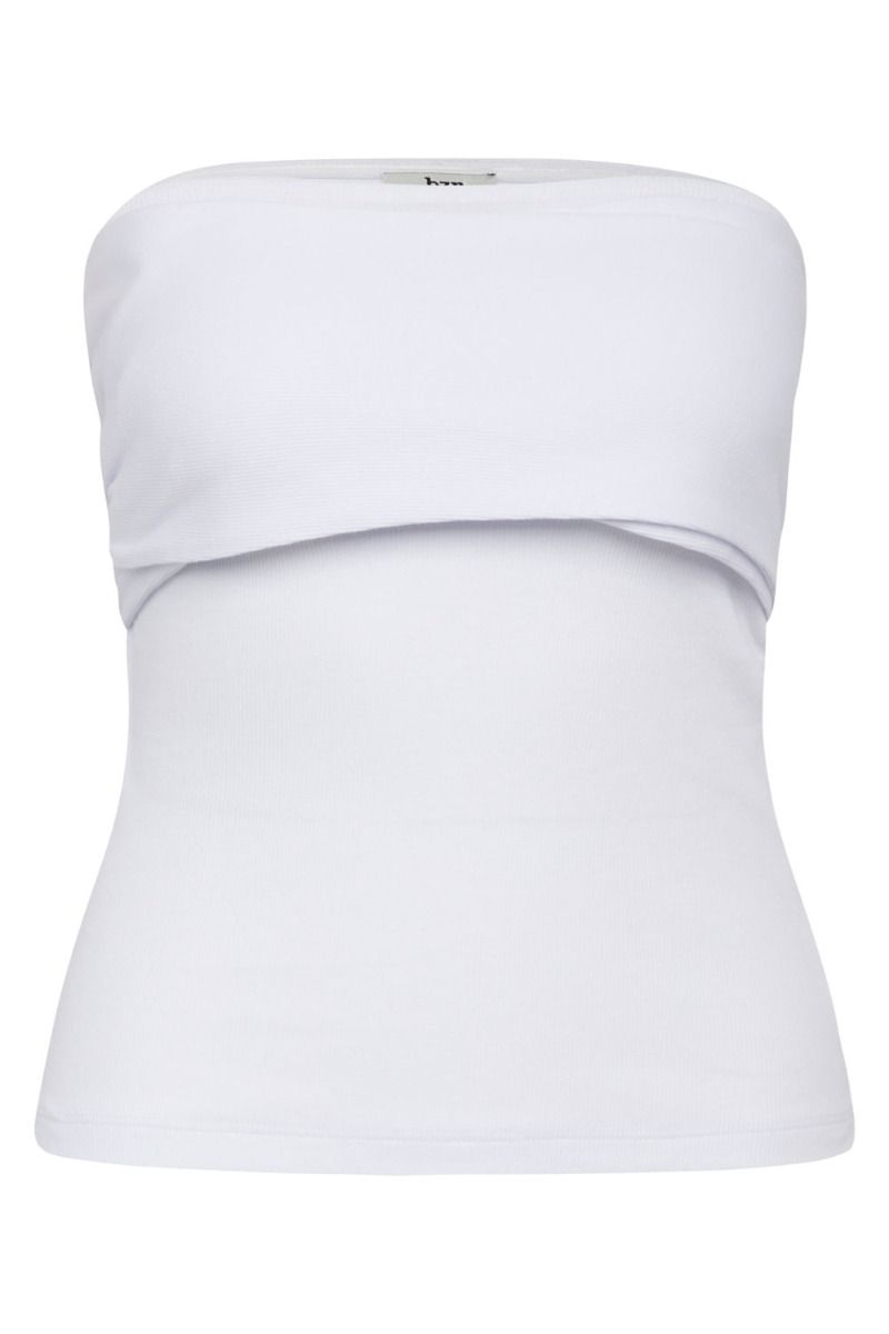 BZR - Top - Fiona Crossover Top - White