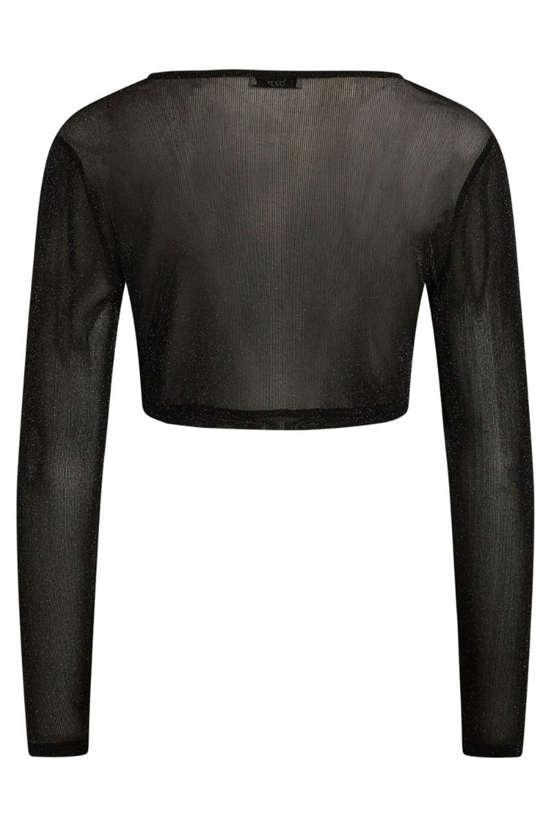 BZR - Top - Sparkly Tinla Cardigan - Black