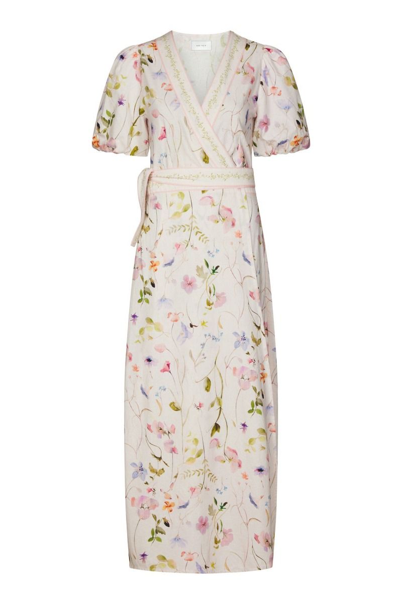 Neo Noir - Kjole - Clarine Flower Dress - Off White (Levering midt april)