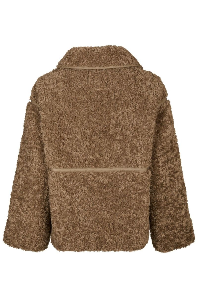 Neo Noir - Jakke - Castor Faux Fur Jacket - Taupe