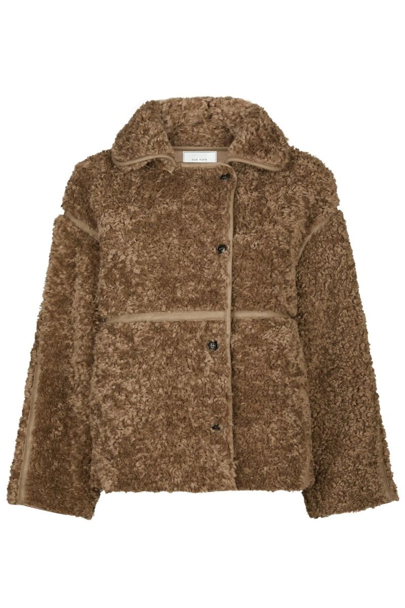 Neo Noir - Jakke - Castor Faux Fur Jacket - Taupe