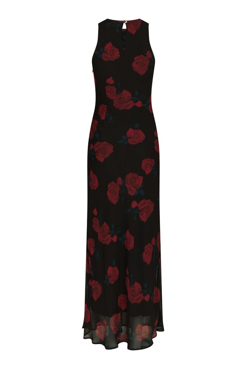 Neo Noir - Kjole - Celinie Rose Dress - Black