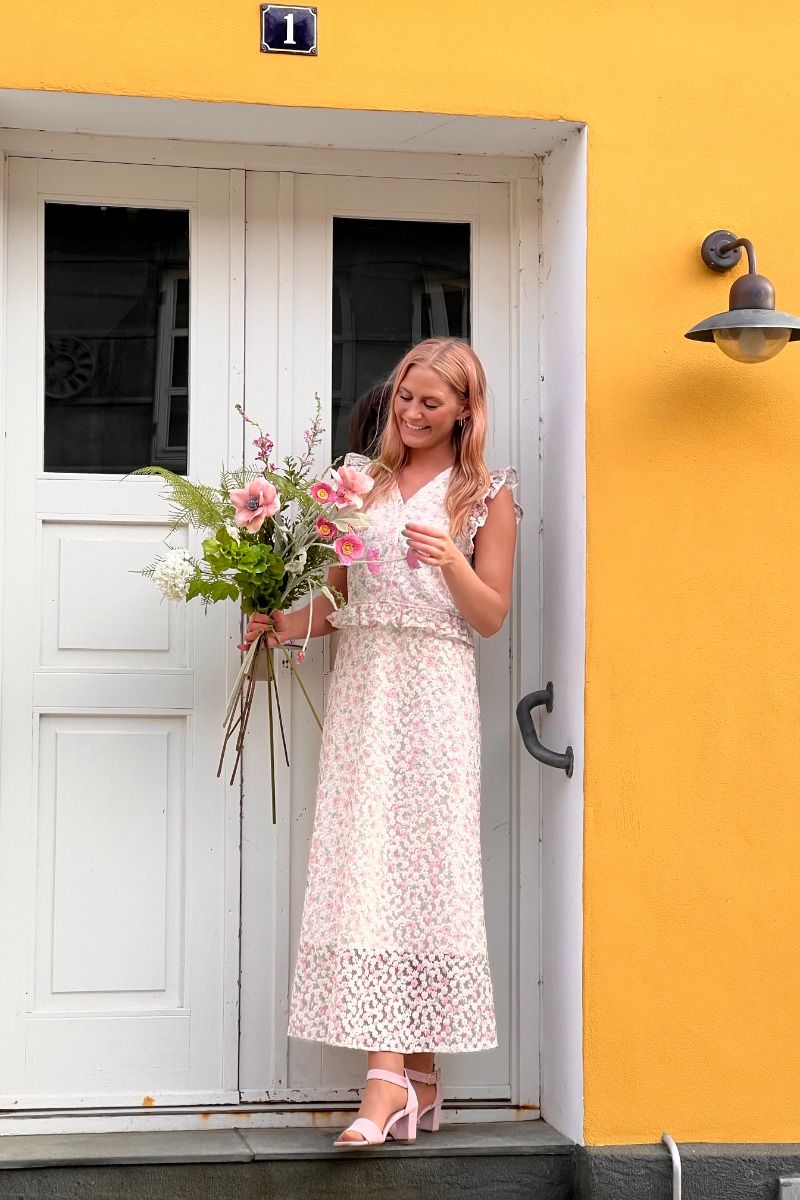 Loved by Lykke - Kjole - Christina Dress - Rose Flowers