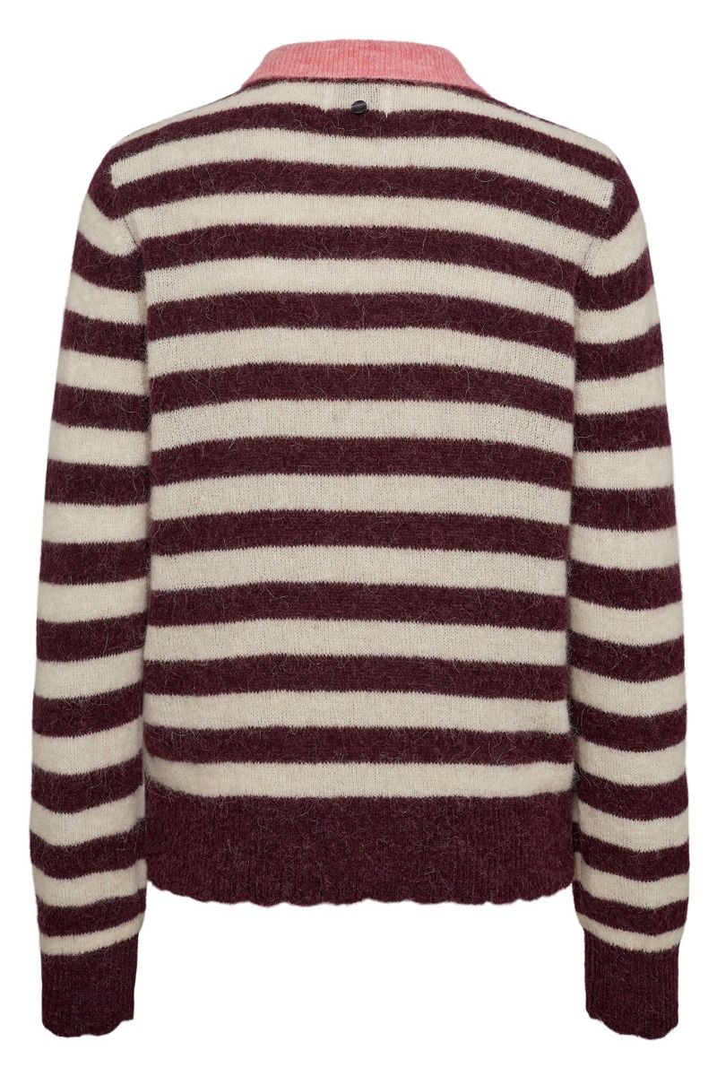 Nümph - Bluse - Ciara Riette Stripe Pullover - Winetasting