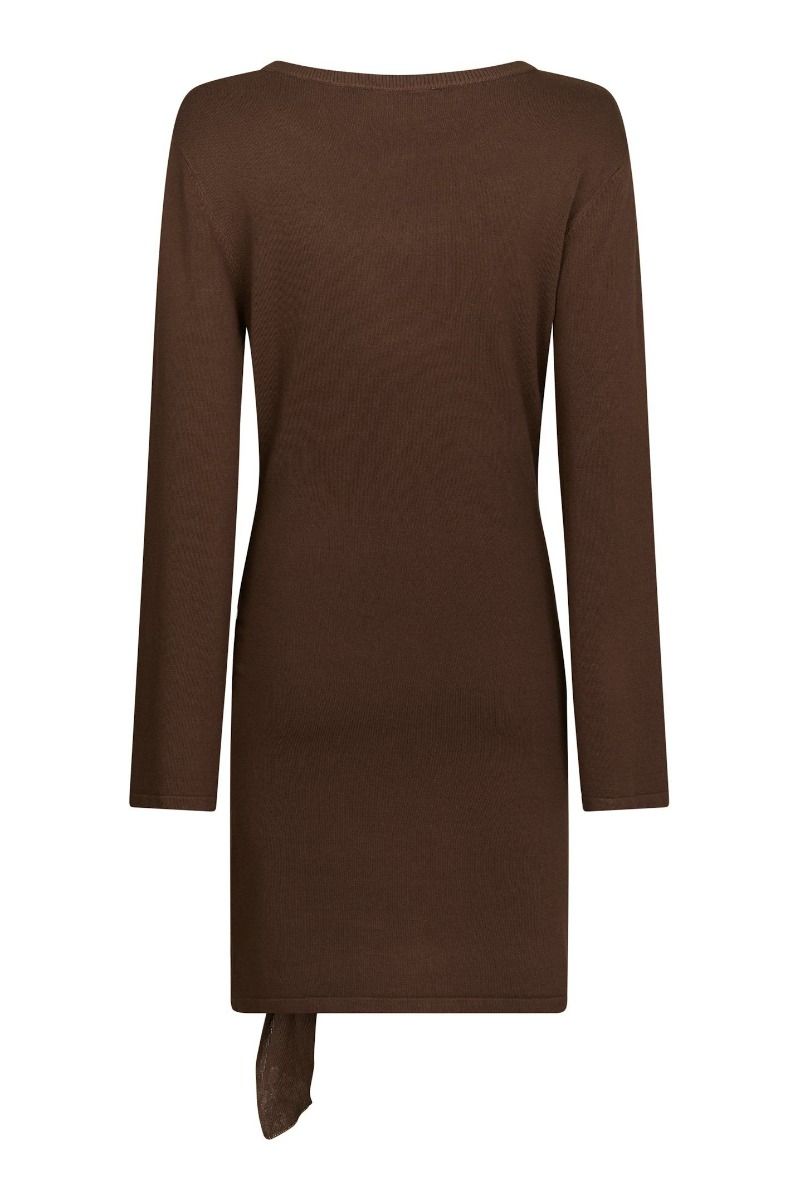 Neo Noir - Kjole - Cici Knit Dress - Brown