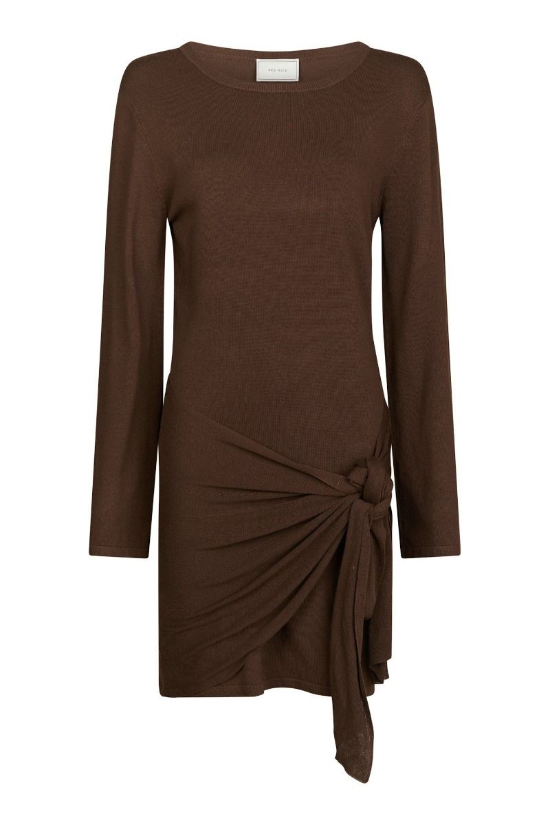 Neo Noir - Kjole - Cici Knit Dress - Brown