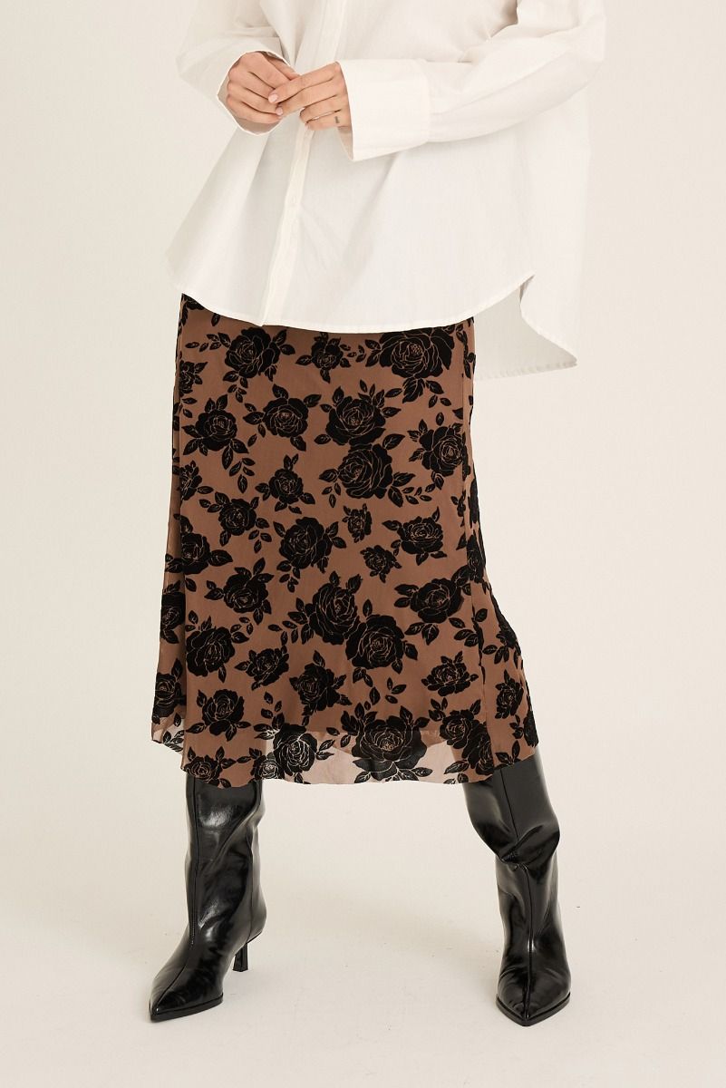 A-View - Nederdel - Claudine Skirt - Brown