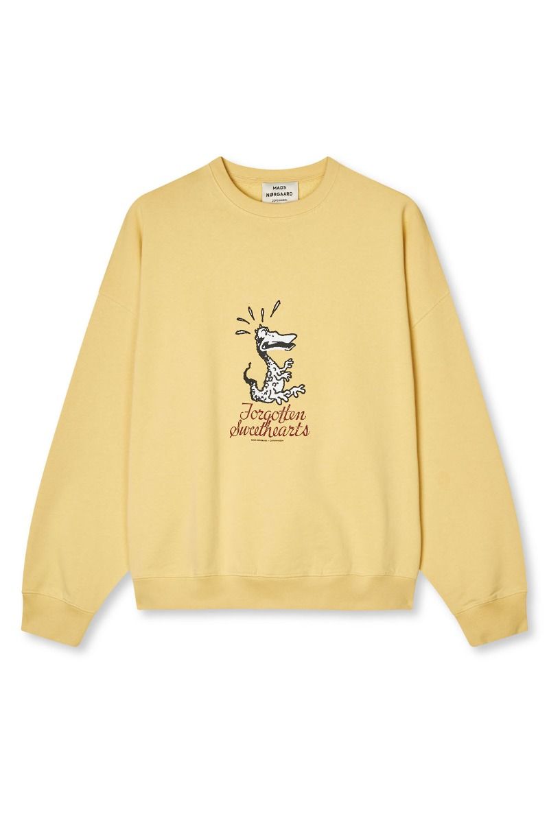 Mads Nørgaard - Sweat - Compact Cotton Atli Sweatshirt - Straw