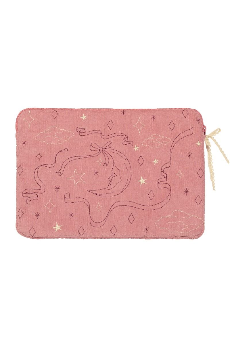 Maanesten - Computertaske - Computer Sleeve 13" - Pink Magic Heart & Moon Pink 