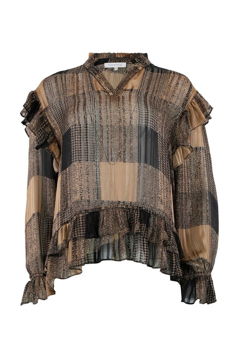 Continue - Bluse - Lee - Brown Print