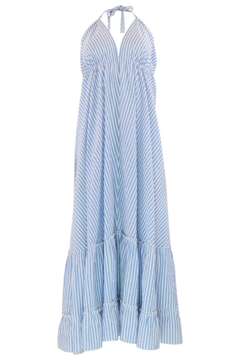 Continue - Kjole - Dolly Stripe - Blue Stripe
