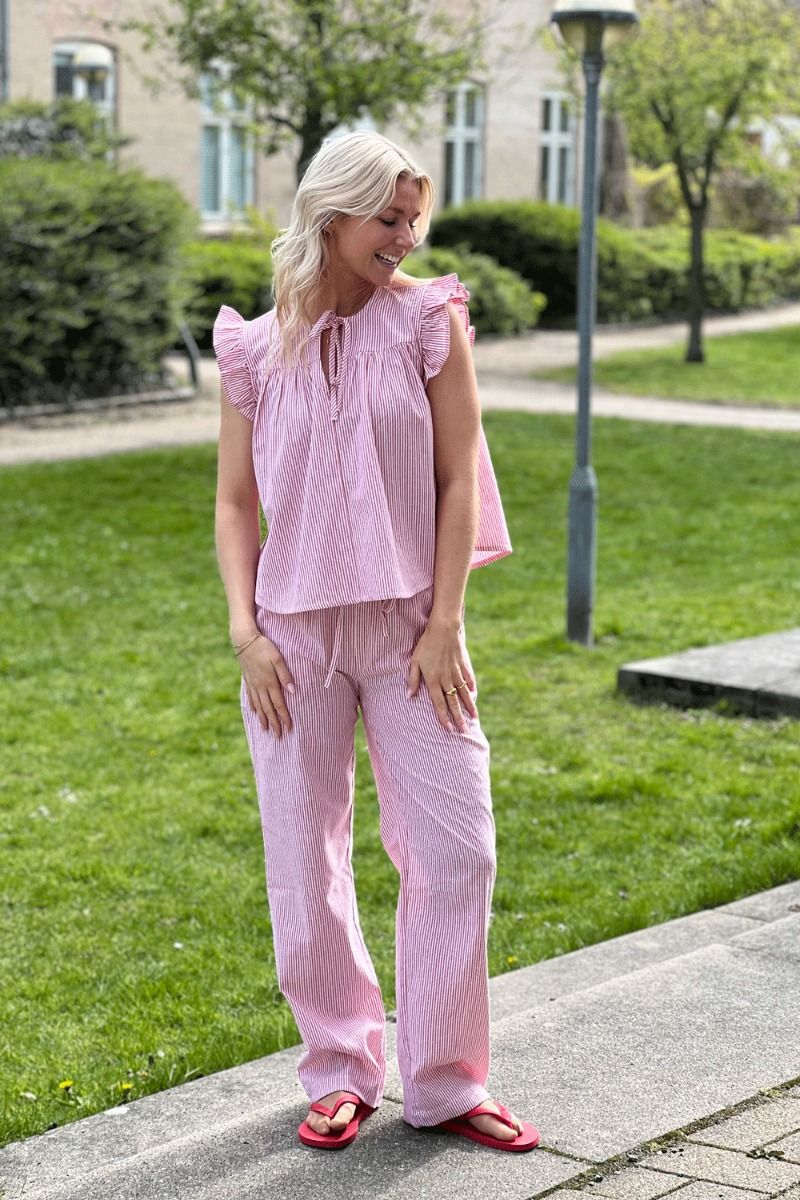 Continue - Top - Lilly stripe - Red stripe