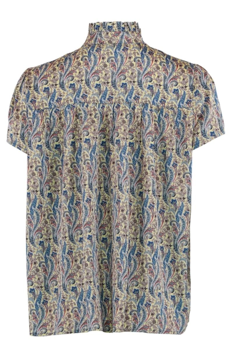 Continue - Top - Malika Paisley SS - Yellow Paisley