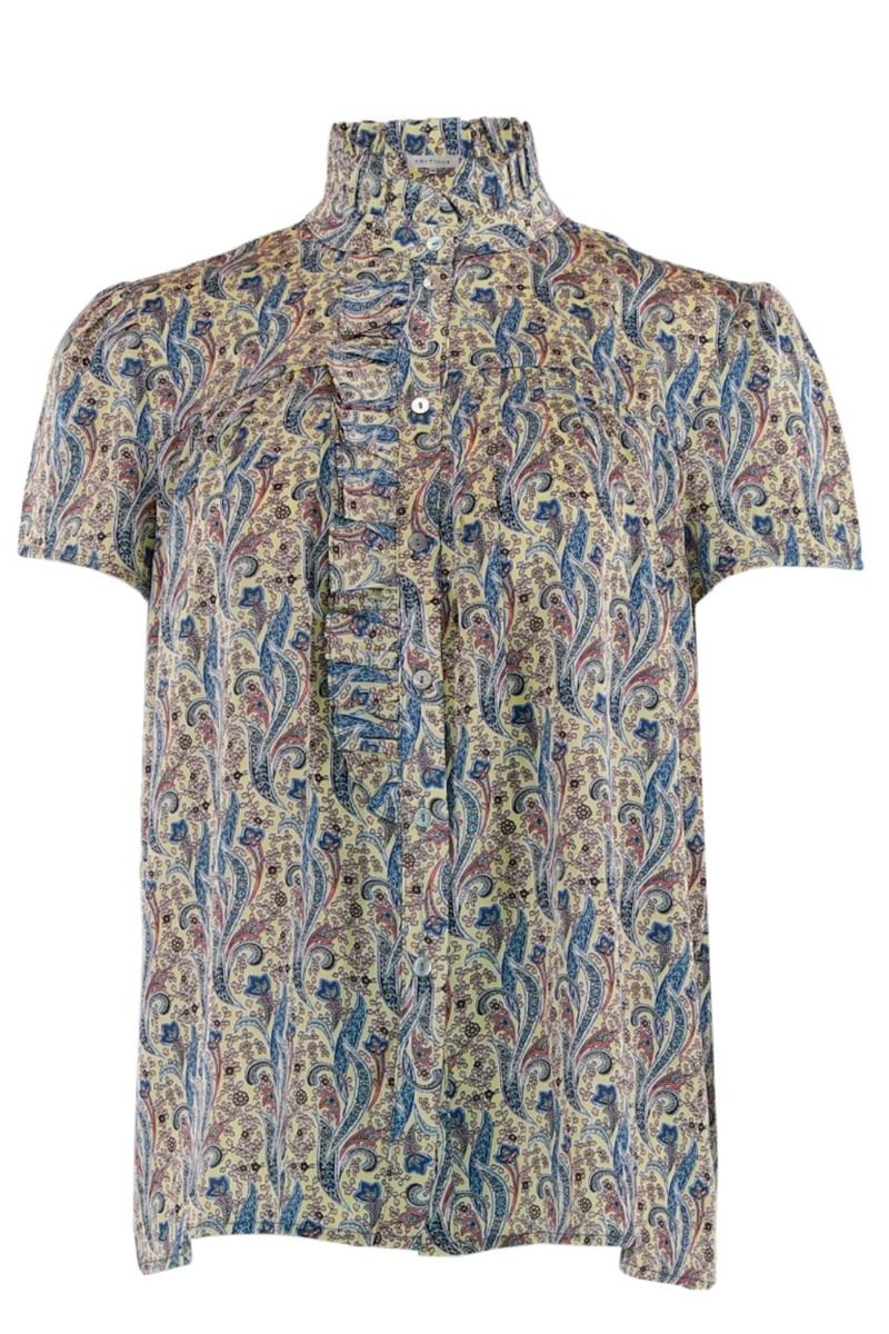 Continue - Top - Malika Paisley SS - Yellow Paisley