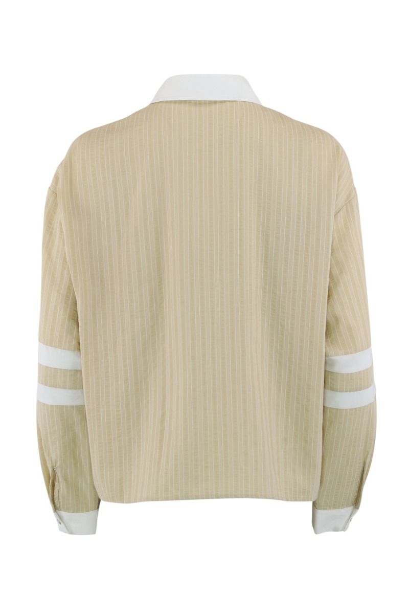 Continue - Skjorte - Ally 21 - Small Stripe Sand/White