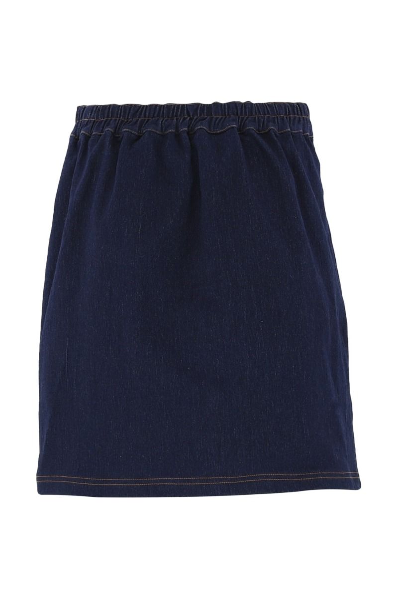 Continue - Nederdel - Amy Denim Skirt - Solid Blue
