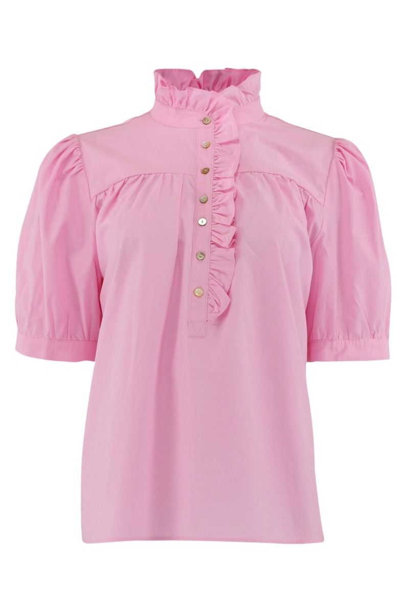 Continue - Bluse - Ariana SS Poplin - Pink