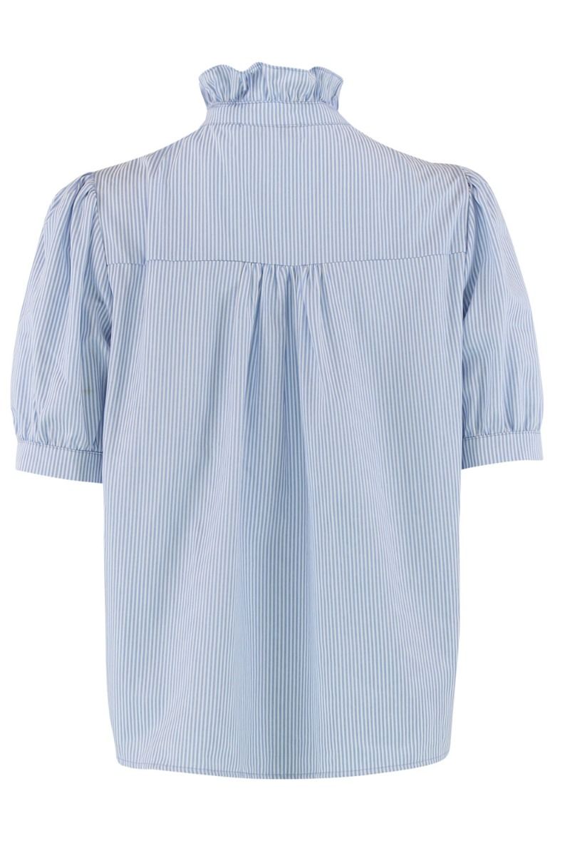 Continue - Bluse - Arianna SS Stripe - Blue Stripe