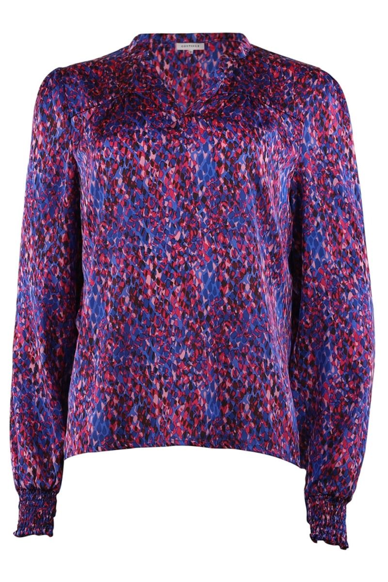 Continue - Bluse - Asta - Blue Leo