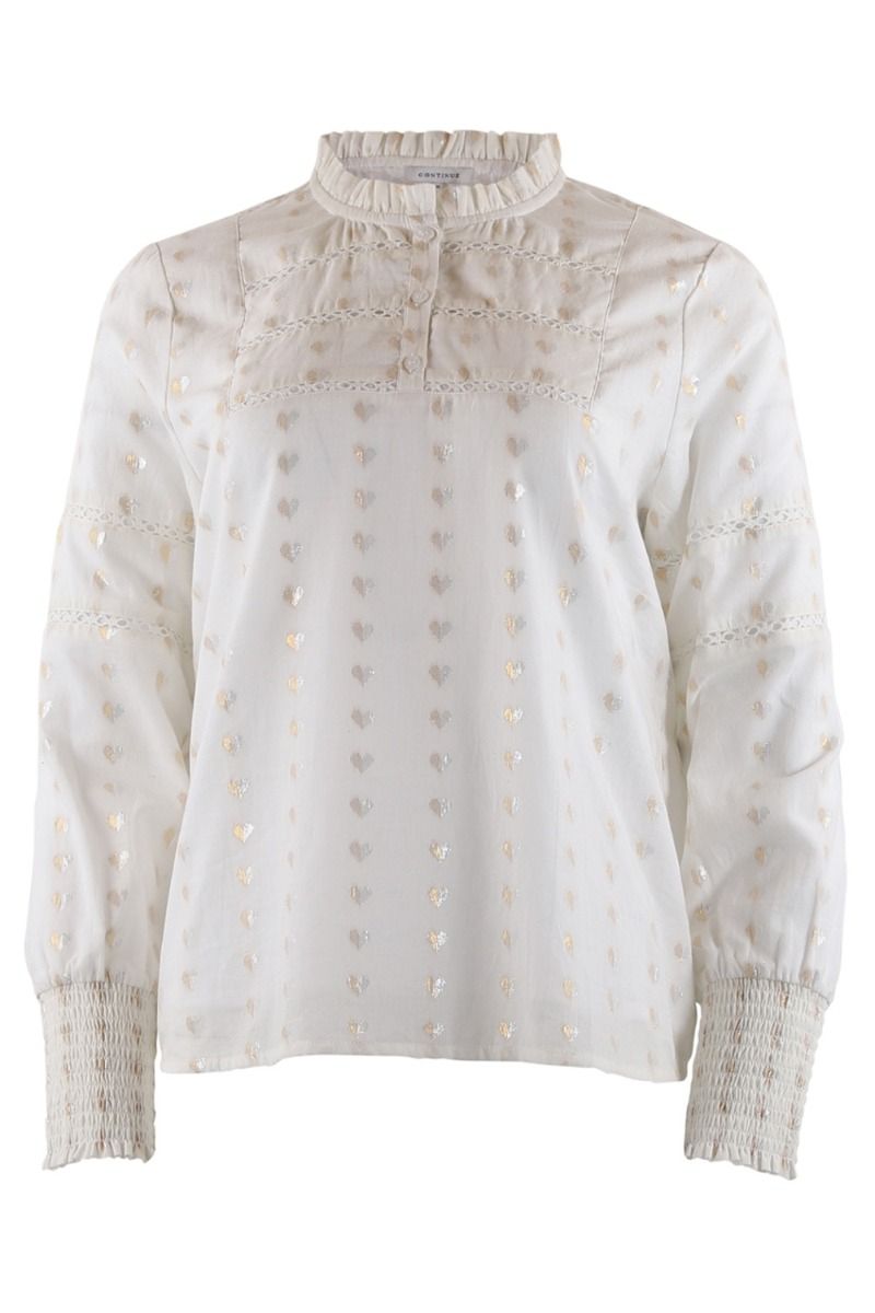 Continue - Bluse - Asta Heart - White