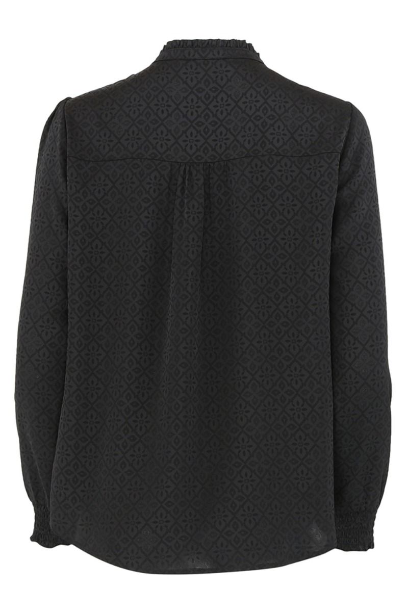 Continue - Bluse - Asta Jaquard Print - Black