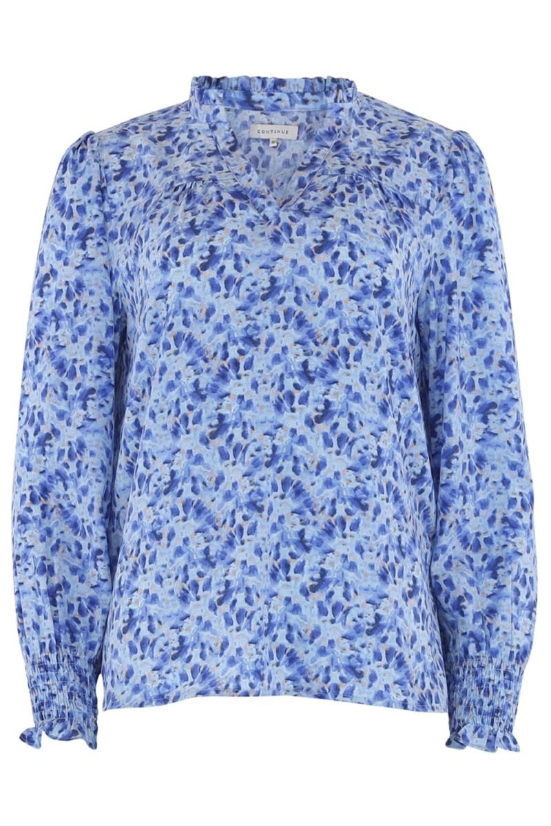 Continue - Bluse - Asta Soft Flowers - Blue Soft Flowers