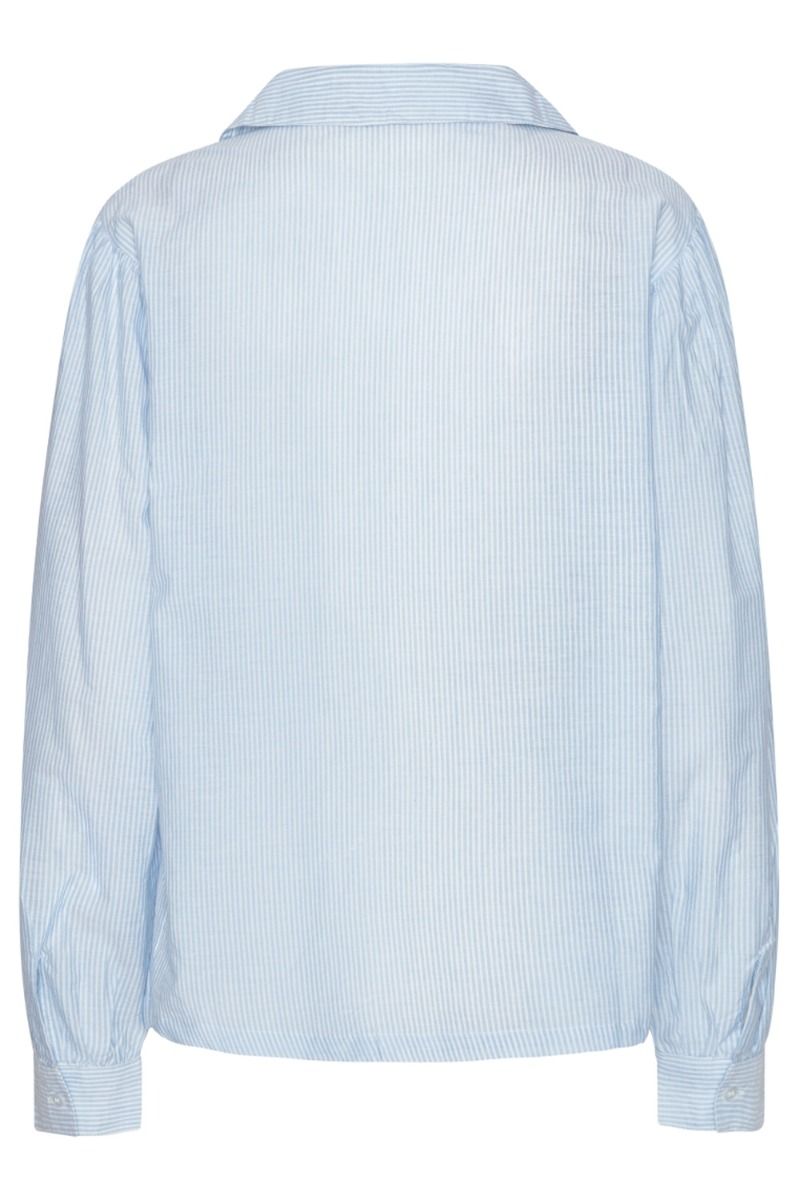 Continue - Bluse - Dagny Shirt Blue Stripe - Lace Heart