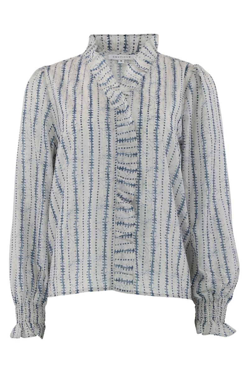 Continue - Bluse - Darling Stripe - Blue Stripe