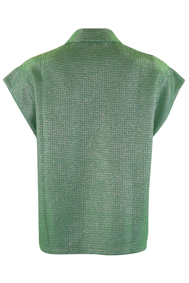 Continue - Bluse - Diva Glitter - Grass Green