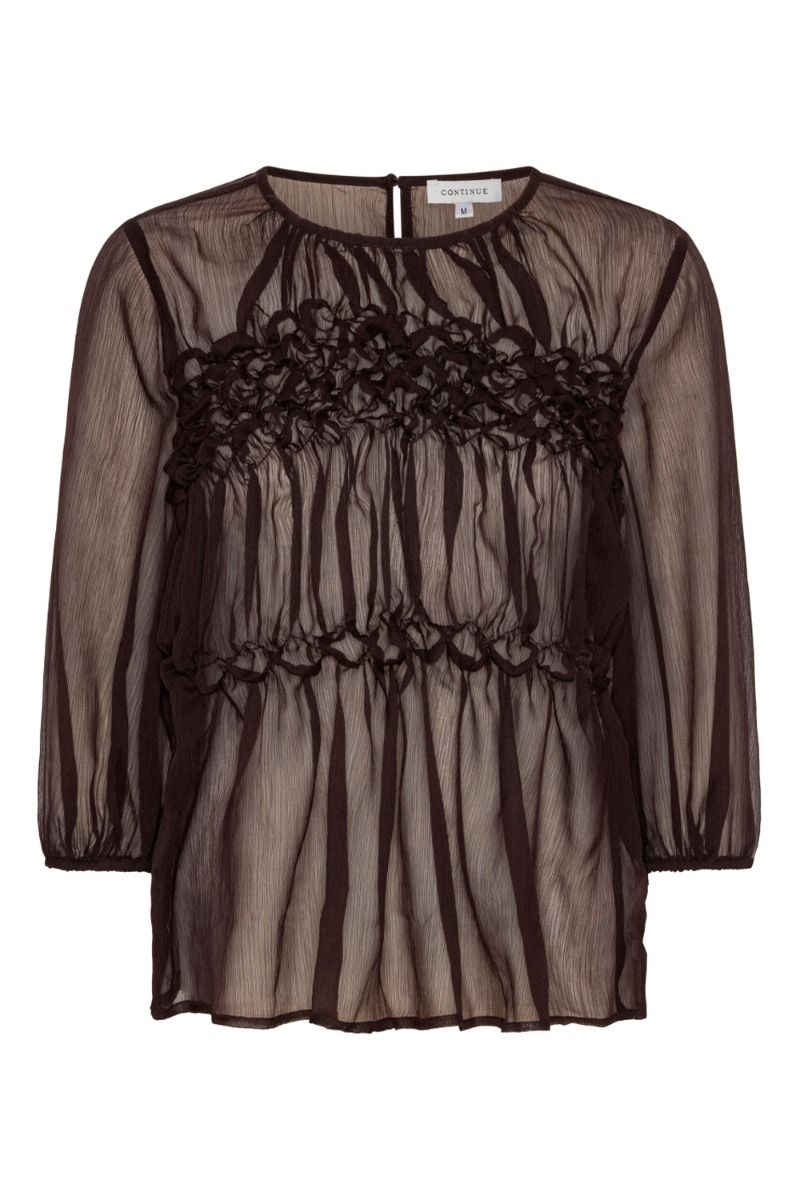 Continue - Bluse - Githa Mesh - Brown