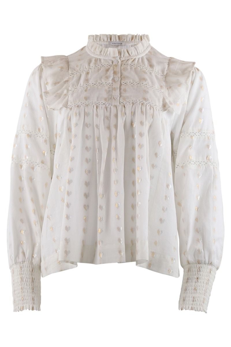 Continue - Bluse - Joey Heart - White