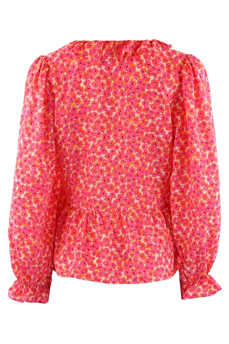 Continue - Bluse - Kloe Pink Flower - Pink Flower