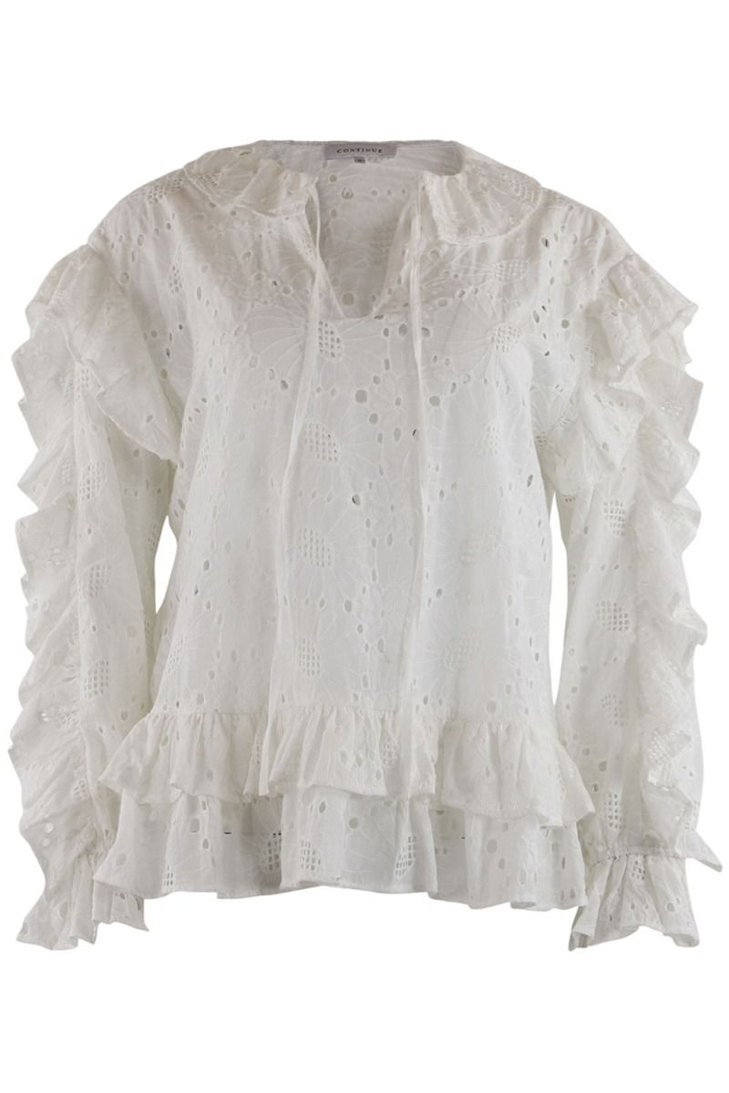 Continue -Bluse - Lee Fringles - White