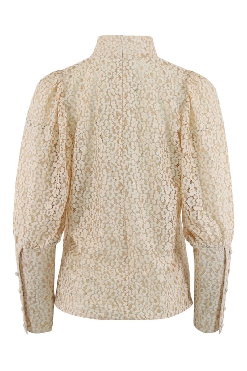 Continue - Bluse - Maja 2 Tone Lace - Gold Lace