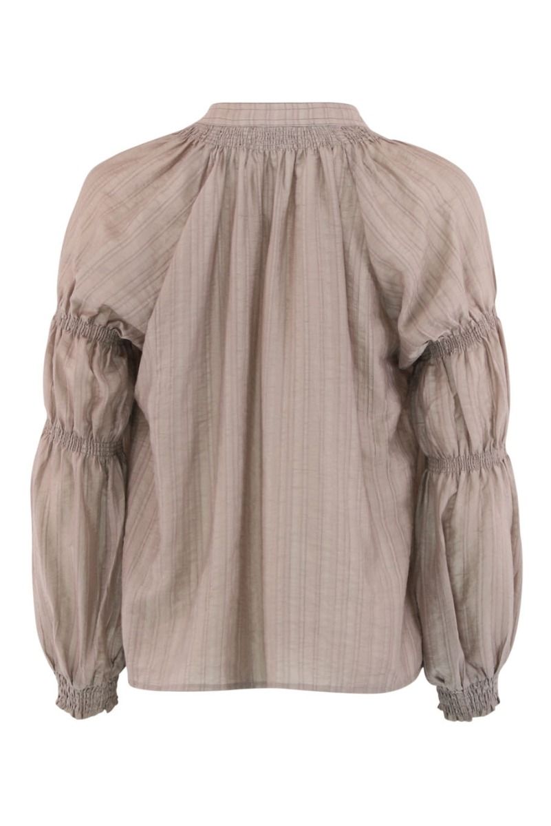 Continue - Bluse - Mona Bow - Nougat
