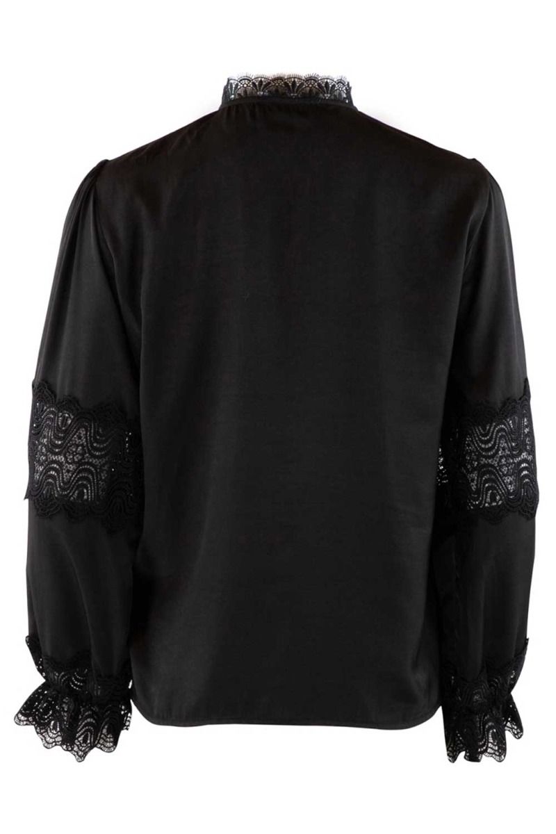 Continue - Bluse - Ninna Lace Blouse - Black