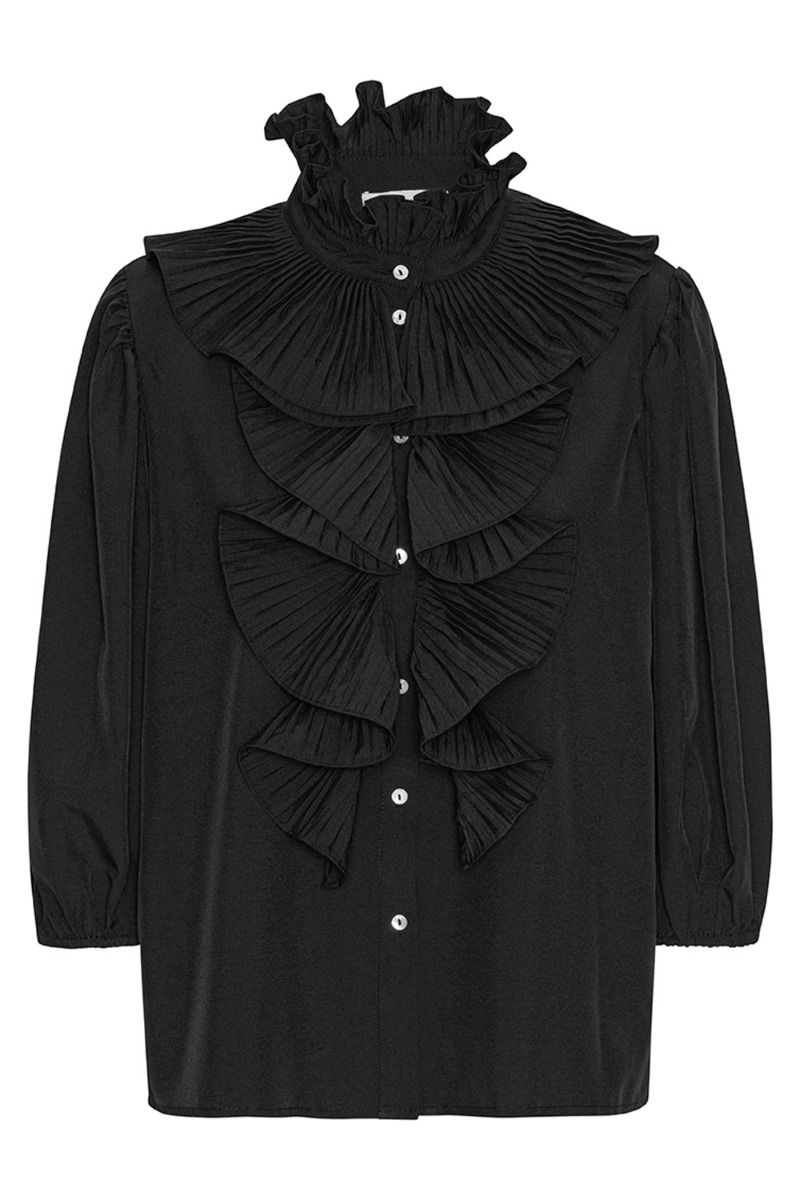Continue - Bluse - Pernille 3/4 Sleeve - Black