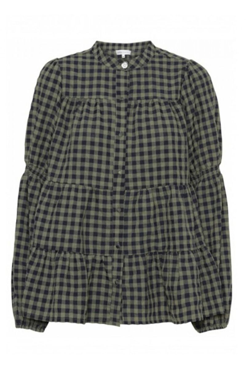 Continue - Bluse - Sanna army check - Army check