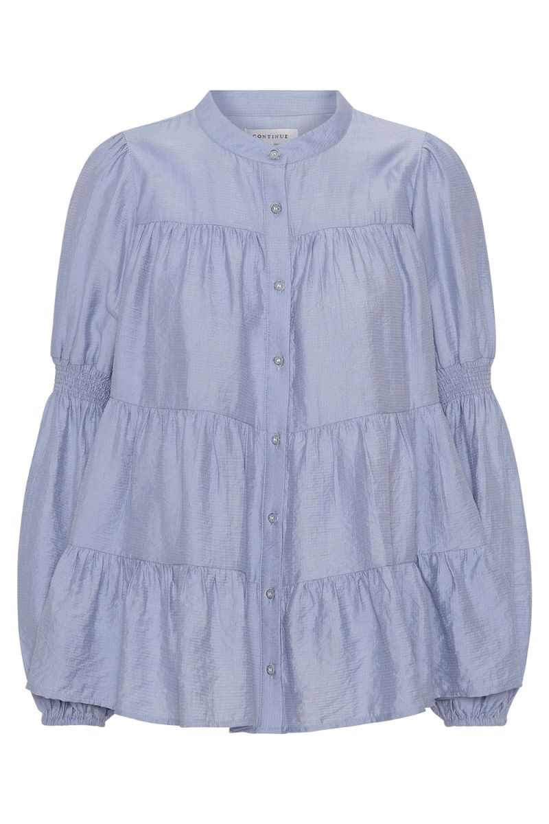 Continue - Bluse - Sanna Solid - Blue